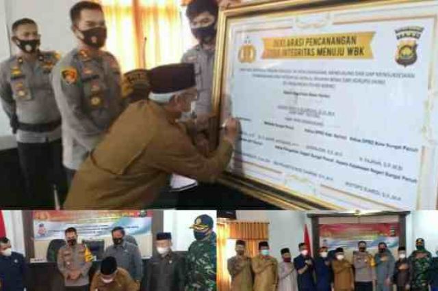 Wabup Ami Taher Hadiri Pencanangan Zona Integritas WBK dan WBBM Polres Kerinci