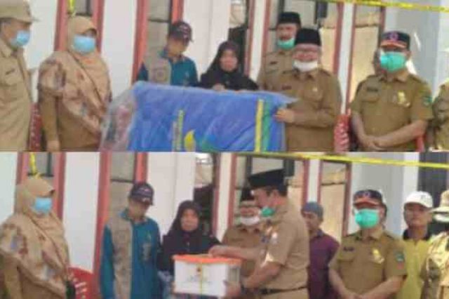 Pemkab Kerinci Tinjau Kebakaran di Semerah dan Serahkan Bantuan
