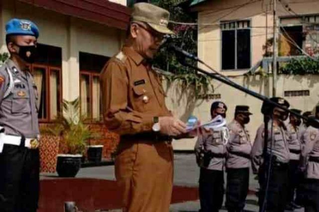 Bupati Kerinci Adirozal Pimpin Apel Gelar Pasukan Operasi Ketupat 2021
