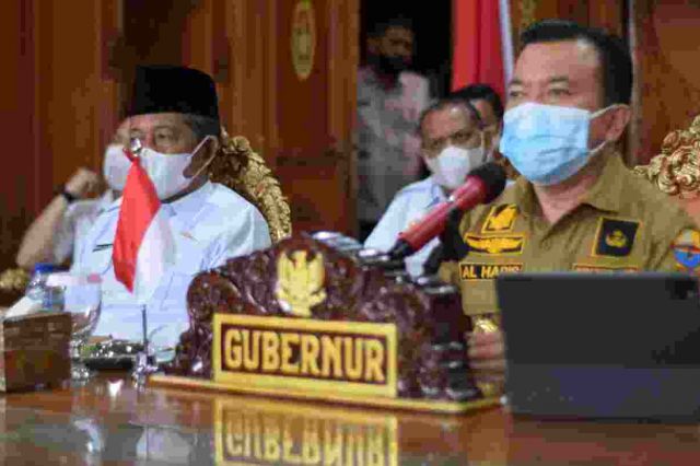 Gubernur Al Haris Siapkan Rencana Strategis Tindak Lanjuti Penetapan PPKM Level 4 di Merangin