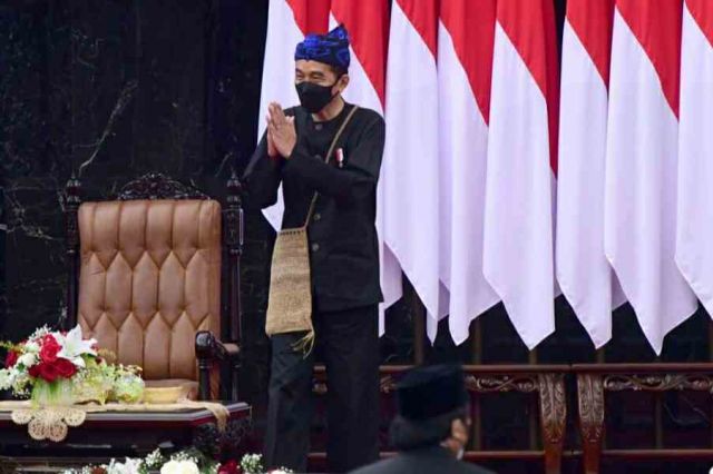 Berbaju Adat Baduy, Presiden Sampaikan Pidato Kenegaraan di Gedung Nusantara