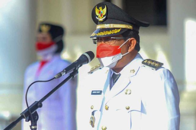 Bupati Anwar Jadi Inspektur Upacara Pengibaran Bendera Merah Putih HUT ke-76 RI