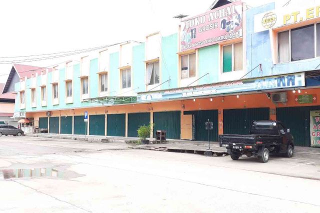 Hari Pertama PPKM, Suasana Sepi di Pasar Angso Duo Baru Jambi