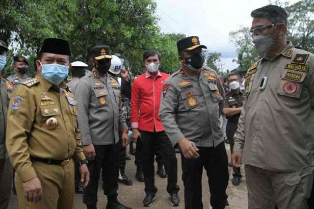 Gubernur Al Haris Bersama Forkopimda Pantau Langsung PPKM Level 4 Kota Jambi