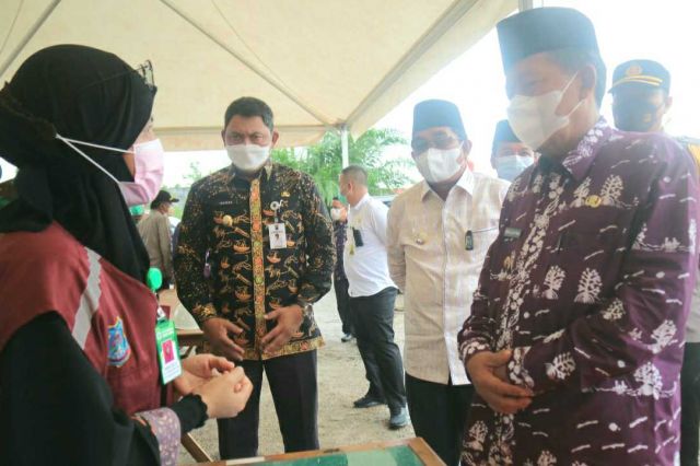Bupati dan Wabup Tanjab Barat Dampingi Kunjungan Wagub Abdullah Sani Tinjau Persiapan MTQ di Kuala Tungkal
