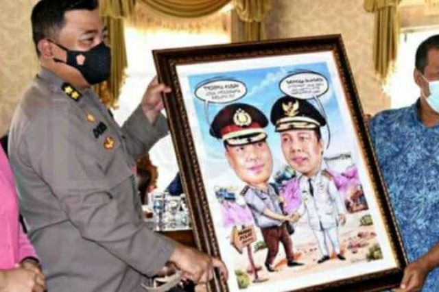 Bupati Romi Gelar Pisah Sambut Kapolres Tanjab Timur