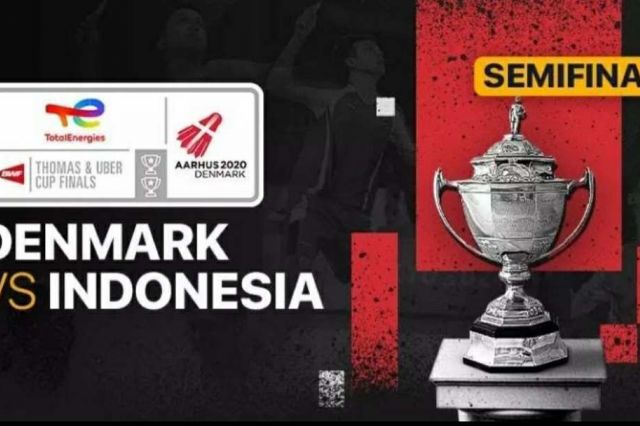 Link Live Streaming Semifinal Thomas Cup 2021 Indonesia vs Denmark