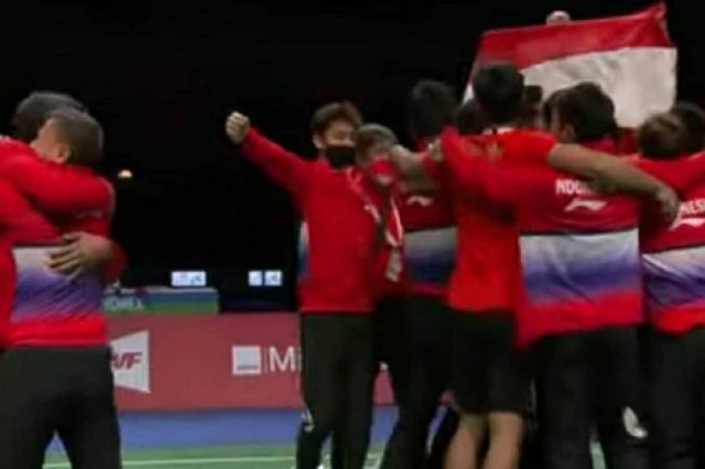 Kalahkan China, Indonesia Juara Piala Thomas Cup 2020