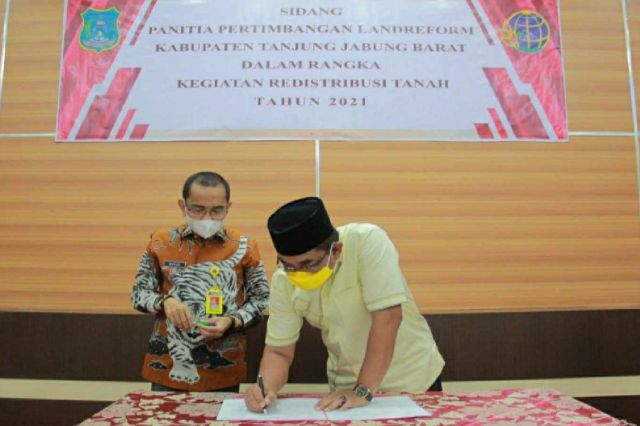Pemkab Tanjab Barat dan BPN gelar Sidang PPL