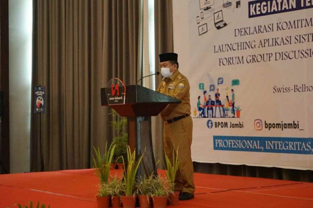 Gubernur Al Haris Resmikan Aplikasi SIPelamban BPOM Jambi