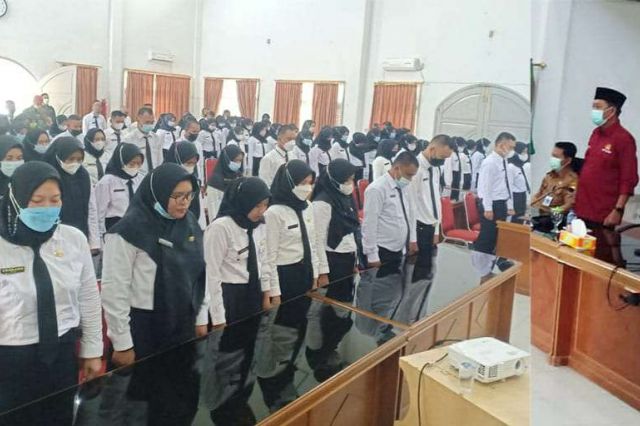 Sekda Fajarman Buka Latsar CPNS Golongan III