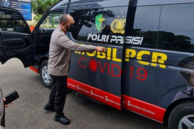 Naik Tingkat II, RS Bhayangkara Jambi Terima Satu Unit Mobile PCR dari Pusdokkes Mabes Polri