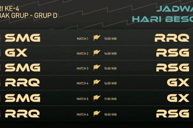 Jadwal M3 Mobile Legends Hari Keempat, Tim Indonesia RRQ Hoshi Akan Berlaga