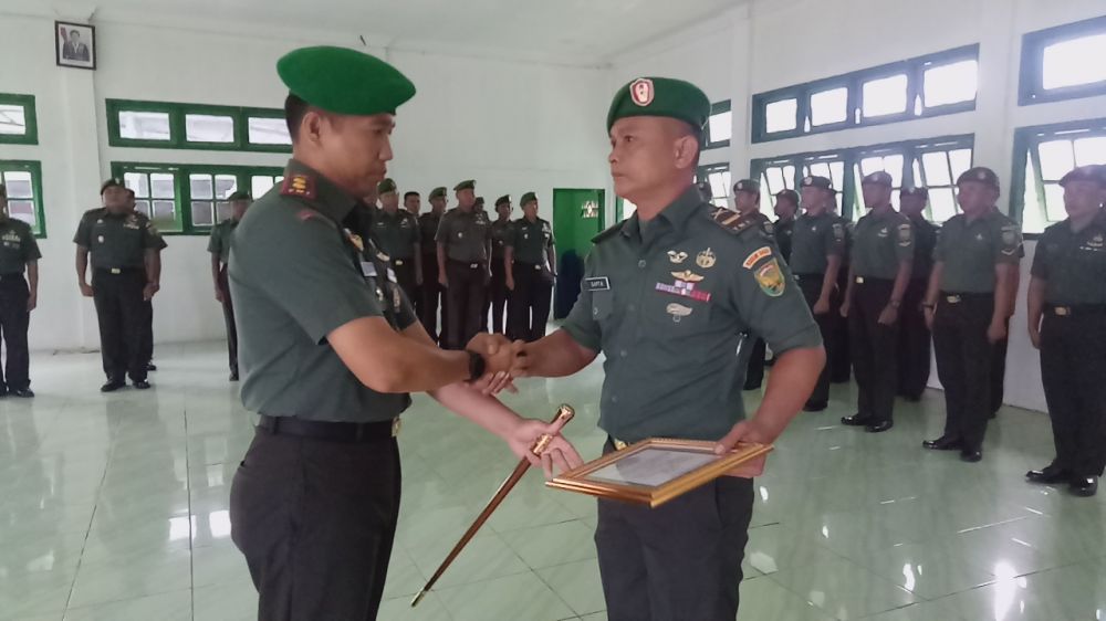 Letda Inf Sapta Alih Tugas, Dandim Pimpin Upacara Korp Raport