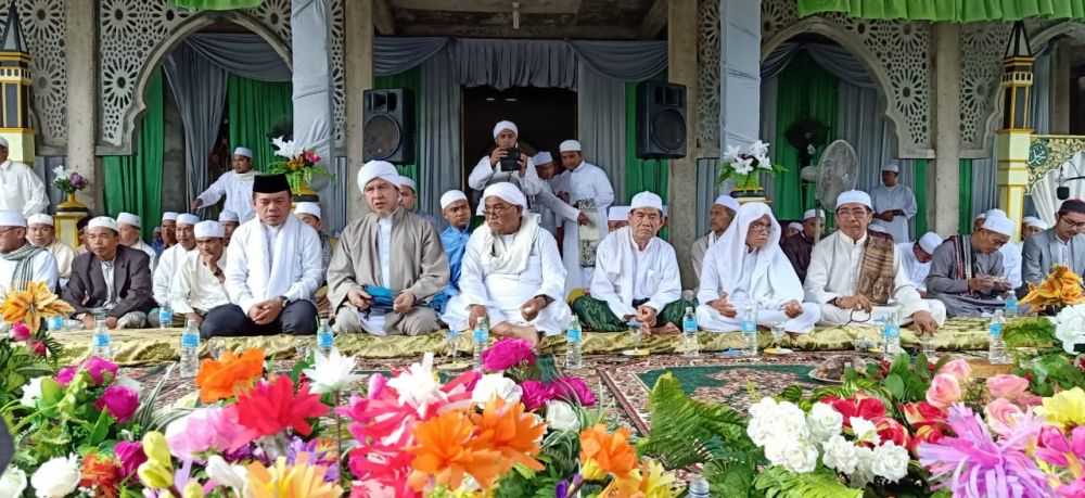 Sambangi Tanjabbar, Al Haris Hadiri Haul Syekh Al Ustadz KH. M Kasyful Anwar