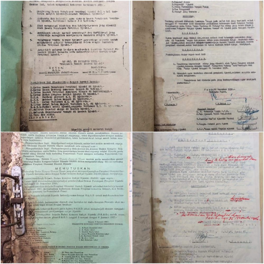 Dokumen Lama Pembentukan Jambi Sebagai Provinsi Ditemukan di Desa Ini