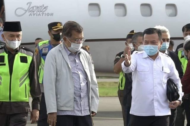 Gubernur Al Haris Dampingi Kunjungan Jusuf Kalla ke PLTA Kerinci
