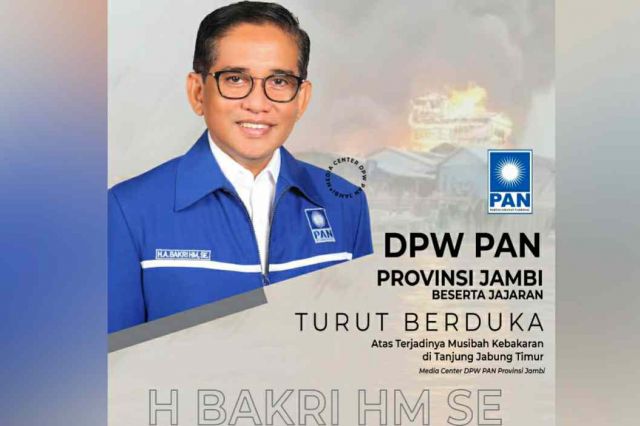 H. Bakri Instruksikan Kader untuk Donasikan Bantuan Korban Kebakaran di Tanjab Timur