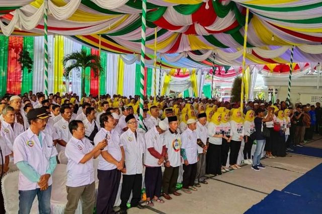 Membeludak, Al Haris Lantik Tim di Kabupaten Sarolangun