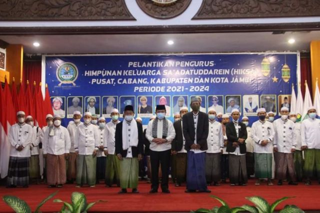 Gubernur Al Haris Kukuhkan Kepengurusan Himpunan Keluarga Sa’adatuddaren Periode 2021-2021