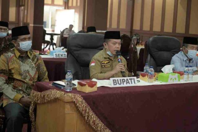 Laporkan Kondisi Merangin, Al Haris Vidcon dengan Gubernur Jambi