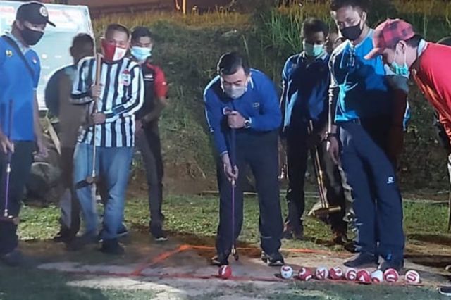 Al Haris Buka Mini Turnamen Gateball Sapta Taruna Cup I Tahun 2020