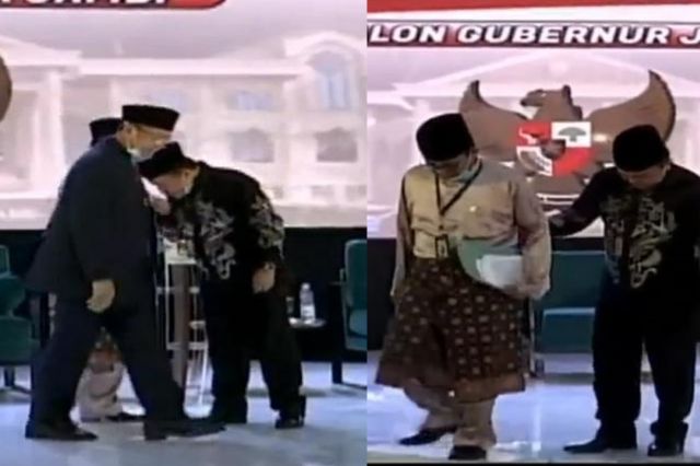 Debat Kandidat Ditutup, Al Haris Cium Tangan Lalu Gandeng Fachrori Turun Panggung