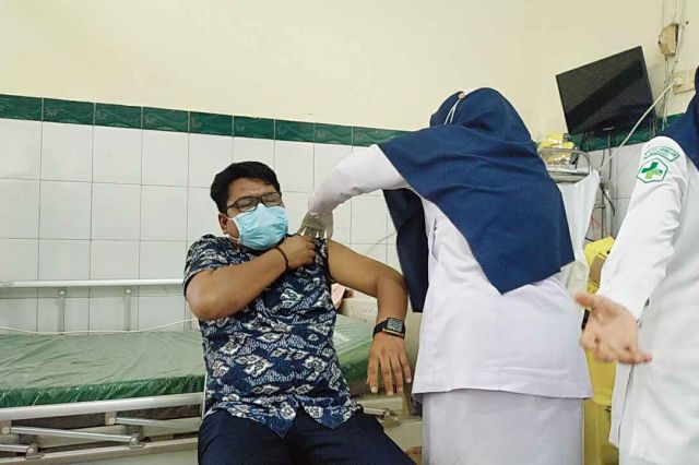 HPN 2021, Wartawan Dihadiahi Al Haris Suntikan Vaksin Covid-19