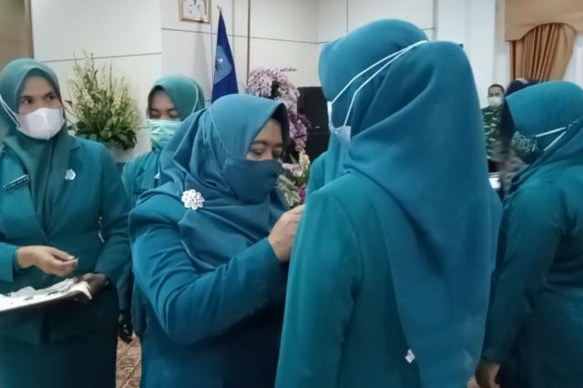 Hj Nurhaida Lantik Ketua TP PKK Delapan Kecamatan