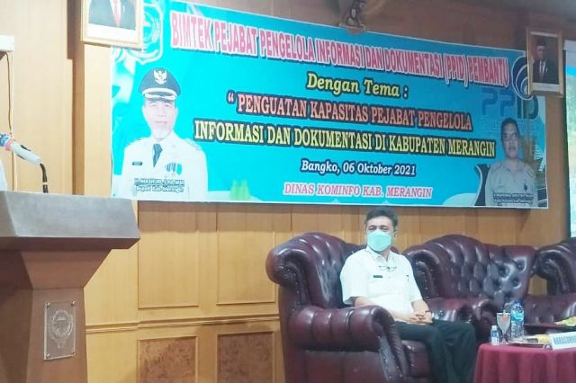 Buka Bimtek Penguatan PPID Merangin, Fajarman: Lalai Mendokumentasikan Bisa Fatal