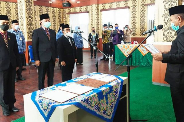 Bupati Mashuri Kukuhkan Dawas dan Pejabat Pengelola RSUD Bangko