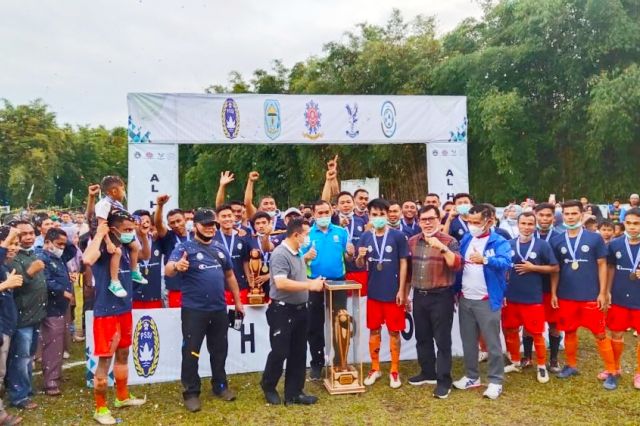 Ditutup Langsung Gubernur Jambi, PSP Siulak Panjang Juarai Turnamen Al Haris CUP 2021