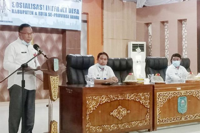 25 Desa Blankspot di Merangin Dapat Bantuan Internet Gratis dari Gubernur Al Haris