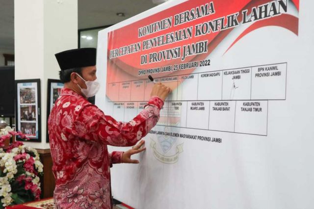 FGD Konflik Lahan, DPRD Jambi Ajak Para Pemangku Kepentingan Teken Komitmen Bersama