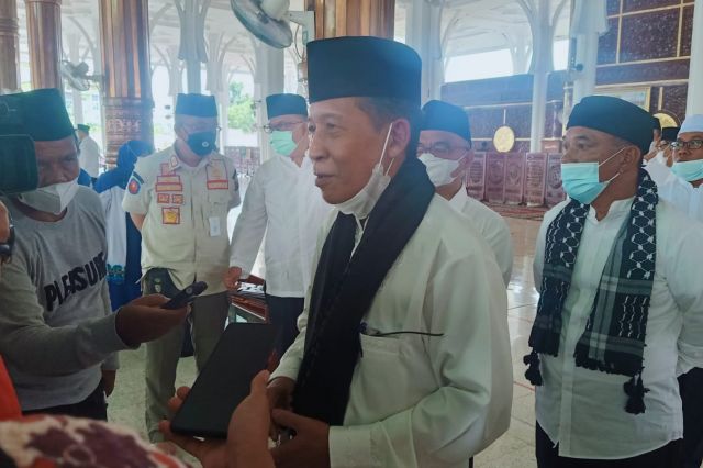 Wagub Abdullah Sani Hadiri Peringatan Isra Miraj di Masjid Agung Al Falah