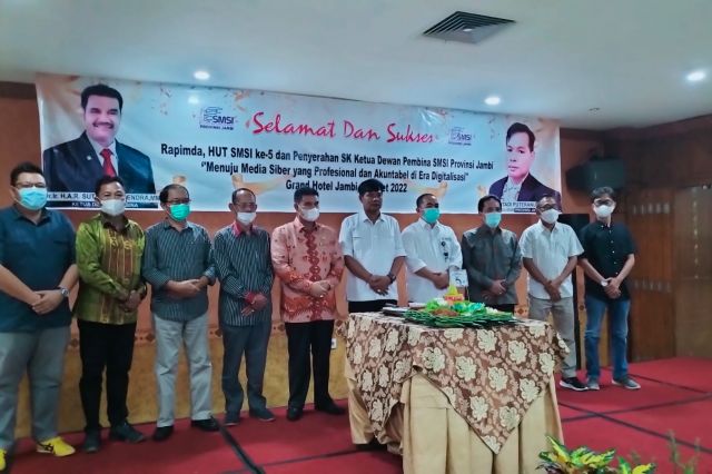 Rapimda SMSI Jambi, Sutan Adil Hendra: Insya Allah SMSI Menjadi yang Terdepan