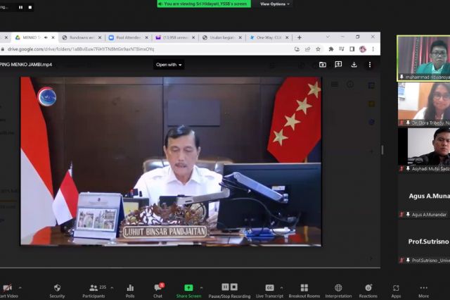 Restorasi Universitas Tertua di KCBN Muaro Jambi, Luhut Minta Pemprov Jambi Libatkan YSSB