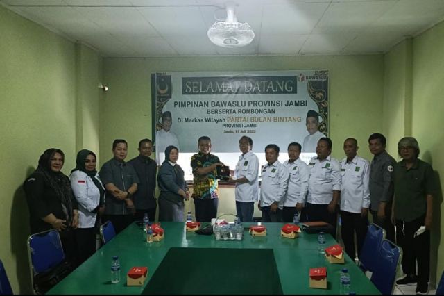 Audiensi Bersama Bawaslu, DPW PBB Provinsi Jambi Siap Hadapi Verifikasi Parpol