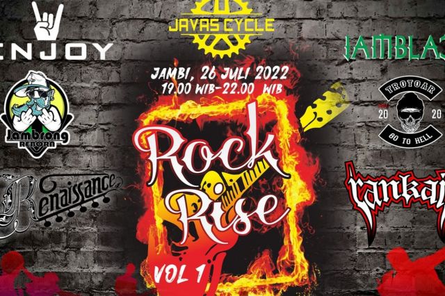 6 Group Band Rock Jambi Bakal Tampil Pada 'Rock Rise Vol I'