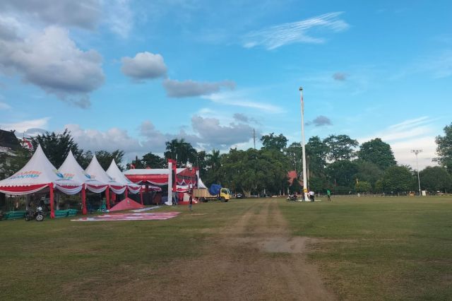 Upacara HUT ke-77 RI di Lapangan Kantor Gubernur Jambi Dipercepat