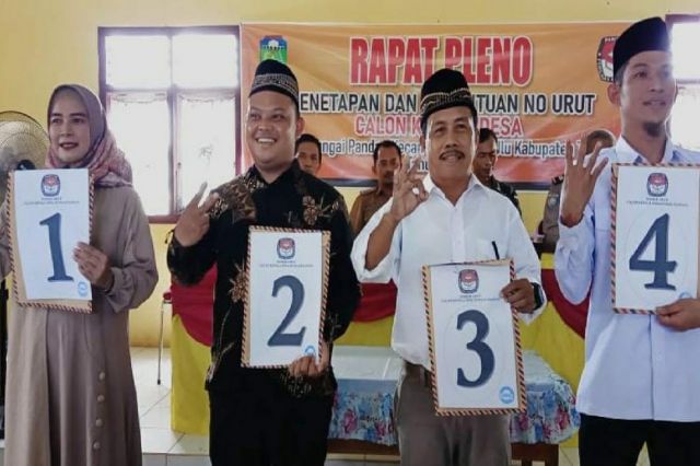 Ini Nomor Urut Calon Kades Sungai Pandan Tebo