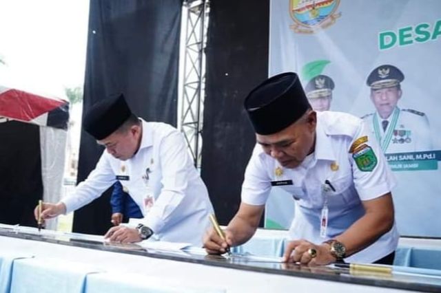 Gubernur Al Haris Resmikan 15 Desa Pemekaran di Kabupaten Tebo