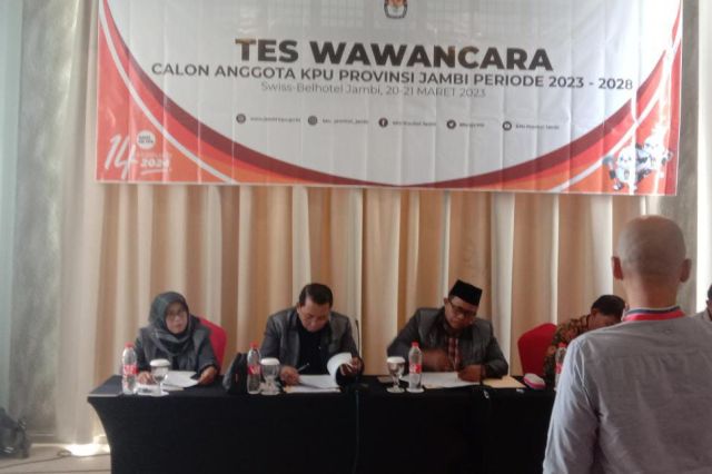 10 Calon Anggota KPU Provinsi Jambi Wawancara Hari Ini: Sisanya Besok