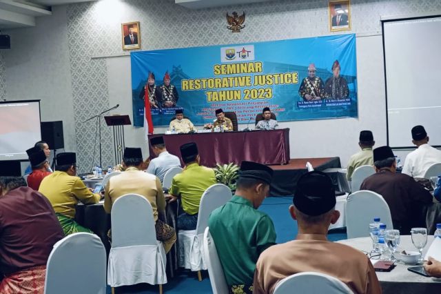 Gubernur Al Haris Buka Seminar Restorative Justice LAM Provinsi Jambi
