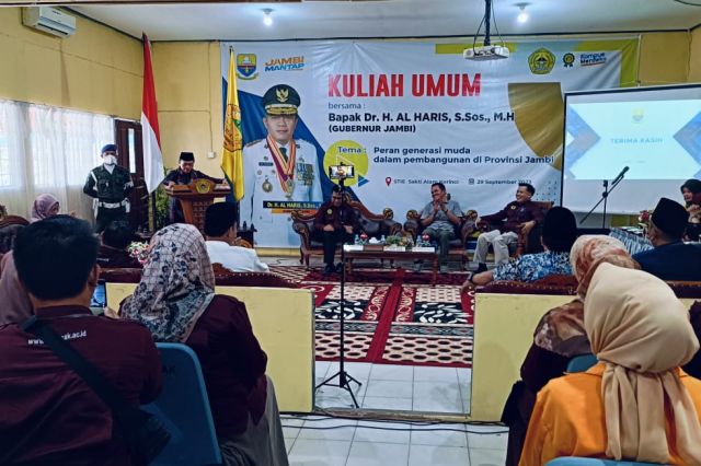 Berikan Kuliah Umum di STIE Kerinci: Gubernur Al Haris Beri Motivasi kepada Mahasiswa