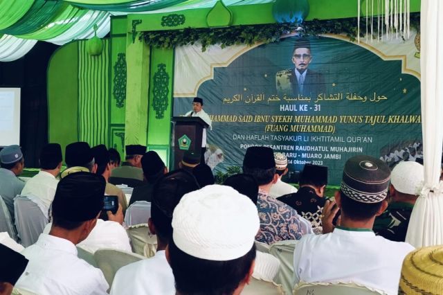 Gubernur Al Haris Hadiri Haul ke 31 Fuang Muhammad di Tangkit Baru