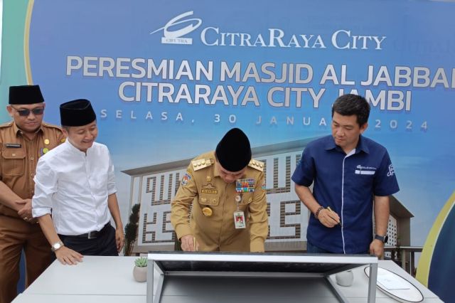 Gubernur Al Haris Resmikan Masjid Al Jabbar Citraraya City