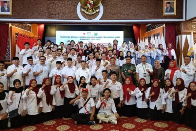 Jusuf Kalla Lantik Pengurus PMI Provinsi Jambi 2024-2029