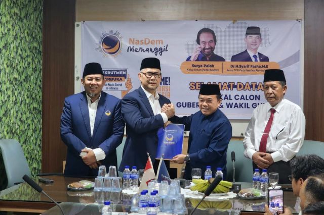 Lanjutkan Jambi Mantap Jilid II: Al Haris dan Abdullah Sani Kompak Mendaftar di NasDem