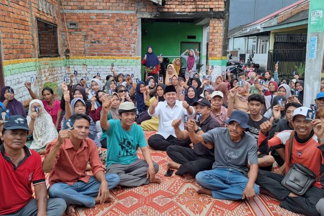 Warga Alam Barajo Antusias Bertemu H Abdul Rahman: Rela Datang Walau Sempat Hujan Turun